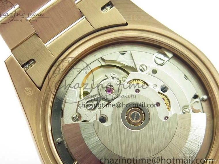 Bracelet Day-Date Dial Silver on Crystal RG A2836 Best Edition 128235 Marker Crystal BP President 36mm RG 0511
